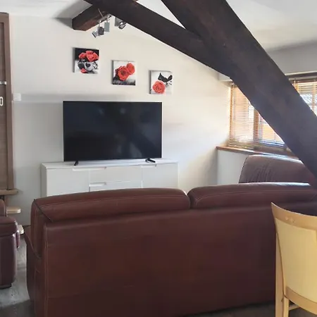 Duplex Rénové Avec Terrasse Privative à 10 Mm De Colmar Et Eguisheim, à 2 Mm Du Grand Axe Autoroutier Strasbourg Mulhouse Apartamento Sainte-Croix-en-Plaine